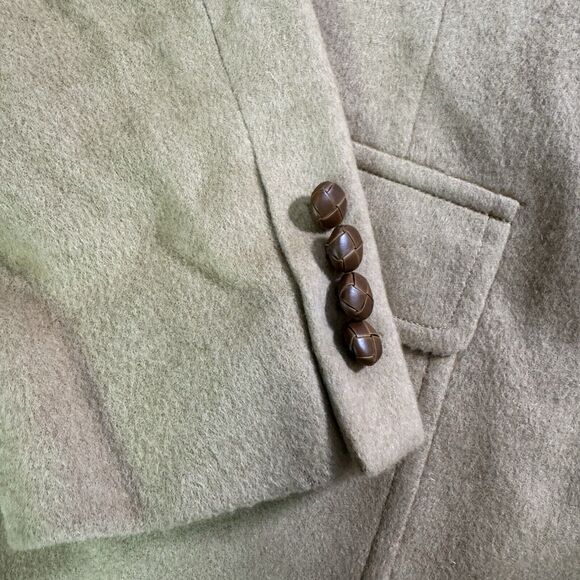 Vintage Lands End Mens Camel Hair Blazer 46L Tan Classic Preppy Old Money - Picture 2 of 9